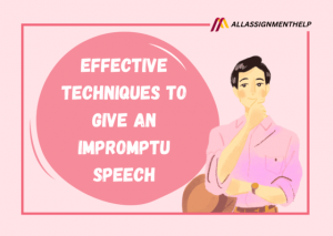 best way to give an impromptu speech