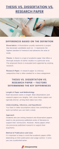 is dissertation and research paper the same