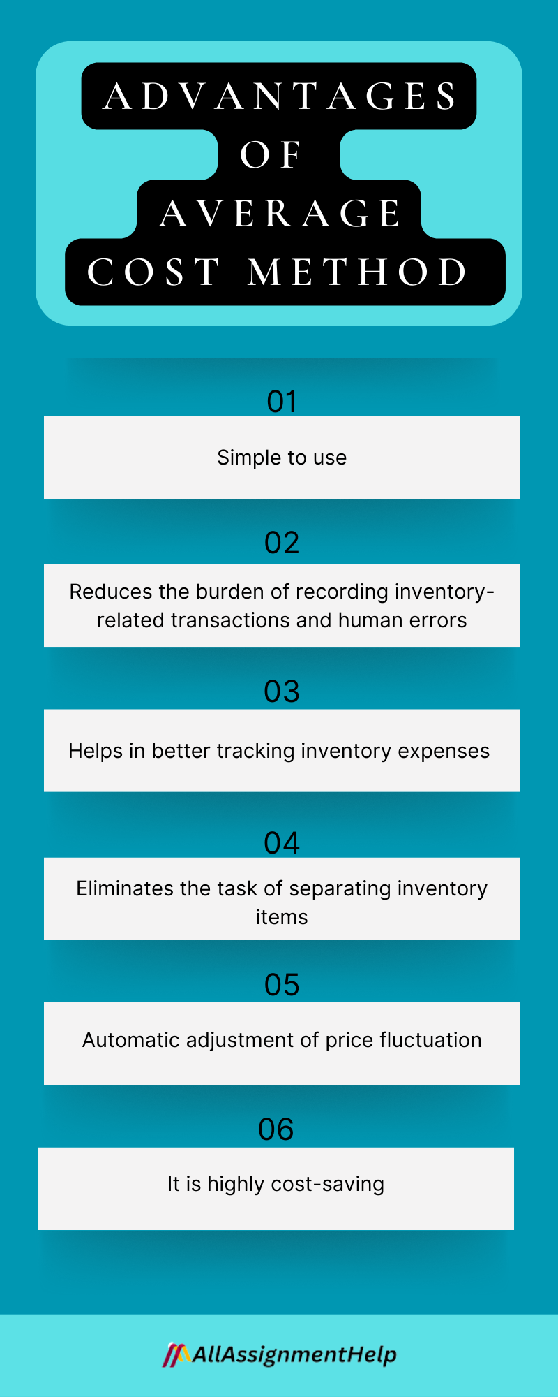 Advantages of Average Cost Method