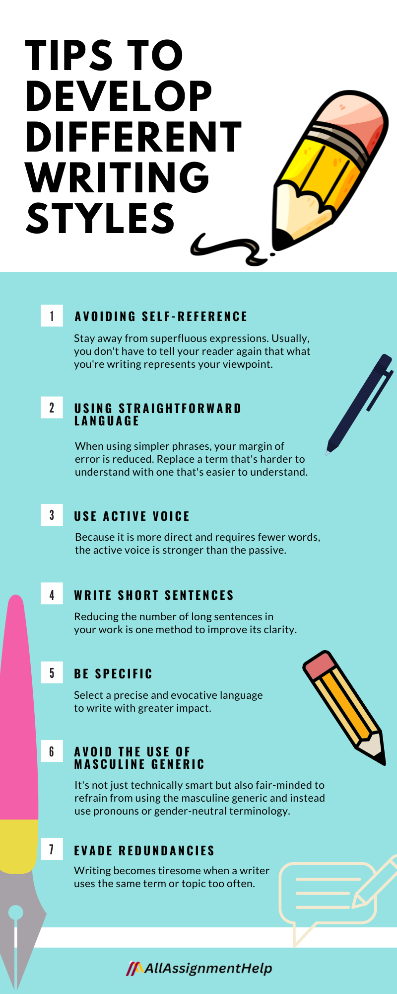 Tips To Develop Different Writing Styles