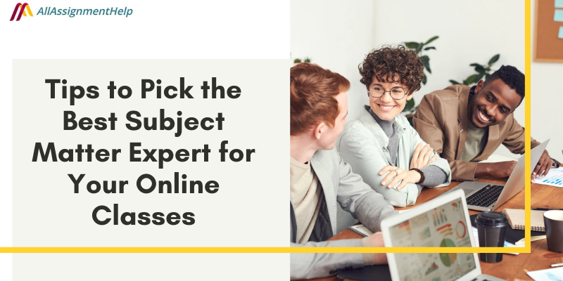 Subject Matter Expert for Online Classes